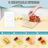 YIGII SPACEKEEPER Clear Storage Organizer Bins 4 Pack Plastic Pantry Organization and Storage Baskets , Containers for Kitchen, Fridge, Countertops - 3 of 4
