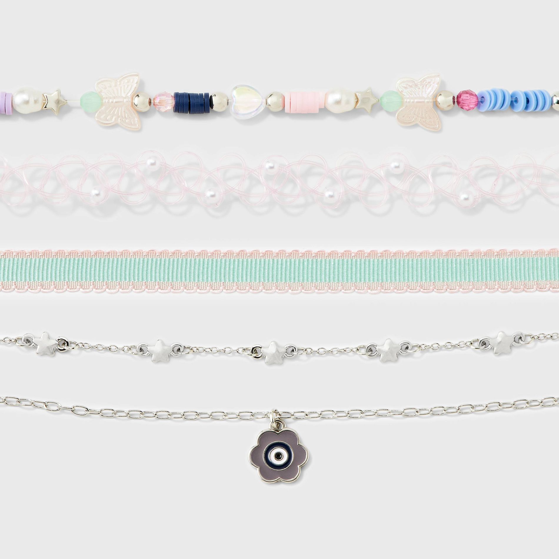 Girls' 5pk Choker Necklace Set - Cat & Jack™