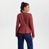 Women's Faux Suede Peplum Hem Jacket - A New Day™ Caramel - 2 of 4