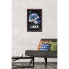 Trends International NFL Detroit Lions - Neon Helmet 23 Framed Wall Poster Prints - 2 of 4