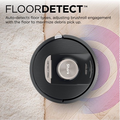 Black Cordless Bagless Robot Vacuum with HEPA Filter for Pets