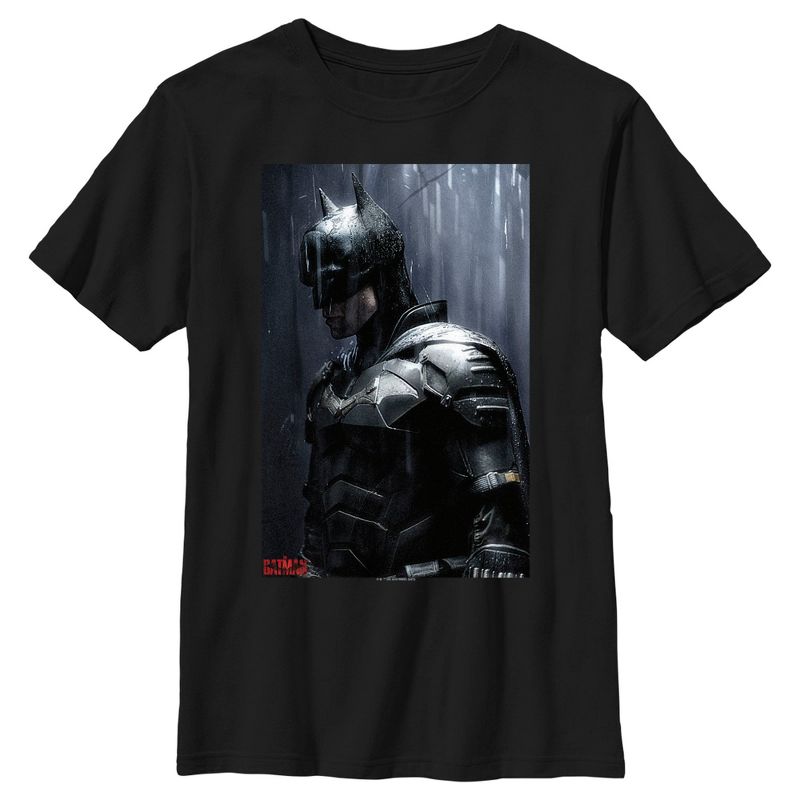 Boy's The Batman In the Rain Poster T-Shirt, 1 of 6