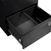 INFURNIC Decorative Storage Cabinet 3 Drawer Metal File Cabinet with Lock for Office Storage, Black, 43"*28"*6" - 3 of 4