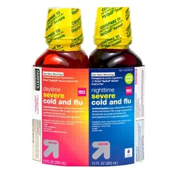 Day/Night Severe Cold & Flu Relief Liquid - Berry - 24 fl oz - up & up™