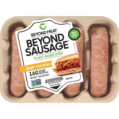 Beyond Meat Beyond Sausage Plant-Based Brat Original Dinner Sausage Links - 14oz