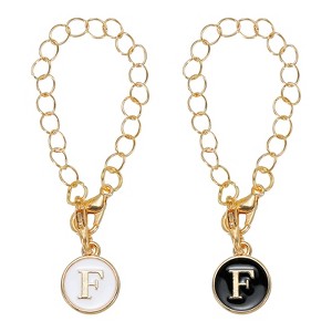 Unique Bargains Charm Personalized Initial Name ID Stanley Tumbler Cup Accessories 2 Pcs - 1 of 4