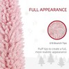 NAYSAYE 8ft Pencil Artificial Christmas Tree with Realistic Branches and Sturdy Metal Base for Holiday Decoration, Pink, 21.8"*21.8"*96" - 4 of 4