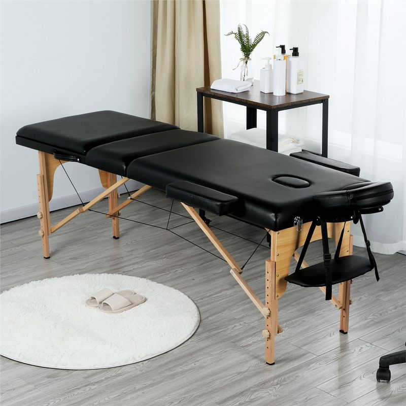 Yaheetech 3 Folding Massage Tables Adjustable Massage Bed, 3 of 12