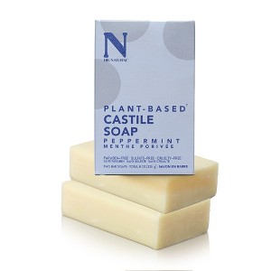 Dr. Natural Castile Bar Soap - Multipurpose Soap Bar with Anti-Acne Properties - For Face, Body, Hair - Sensitive Skin Body Wash - Peppermint - 2 pcs - 1 of 4