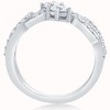 Pompeii3 1ct 2 Stone Forever Us Diamond Ring 14kt White Gold - 2 of 4