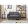 NicBex Modern Loveseat Sofa with Soft Cushion Comfy Love Seat Couch with Metal Legs Living Room Furniture,2 Seater,Suitable for Bedroom,Apartment,Gray - 2 of 4