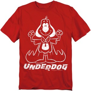 Underdog Outline Under Adult T-Shirt - 1 of 4