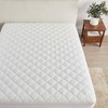 Isla Jade Twin Box-Stitched Quilted Waterproof Mattress Pad White - 3 of 4