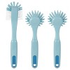 GoodCook Ready 3pk Dish Brush Set: Rubber & Plastic Cleaning Tools, Blue, 11.5" Height, 5.75" Width, 2.25" Depth - image 2 of 4