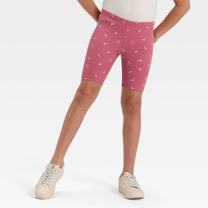 Girls' Ribbed Bike Shorts - Cat & Jack™ - 1 of 3