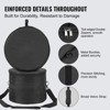 VEVOR 5-Piece Drum Bag Kit, Durable 1680D Oxford Material, Cushioned Cases with 1.5m Removable Shoulder Strap and Carry Handles, Black - 3 of 4