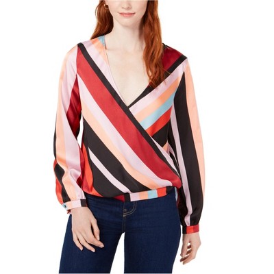 bar III Womens Striped Pullover Blouse