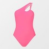 Women's Asymmetrical Cutout One Piece Swimsuit -Cupshe - 2 of 4