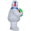 Gemmy Airblown Inflatable Stay Puft w/Pumpkin Ghostbusters, 3.5 ft Tall, Multicolored - 4 of 4
