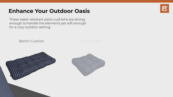Outdoor Bench Cushion - Classic Accessories, 2 of 6, play video