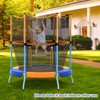 Infans 48"Toddler Trampoline for Kids with Safety Enclosure Net Heavy-duty Frame Orange - 4 of 4