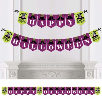 Big Dot of Happiness Happy Halloween - Witch Party Bunting Banner - Party Decorations - Happy Halloween