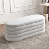 KINWELL 46.5"W Boucle Upholstered Storage Bed Bench Ottoman - 3 of 4