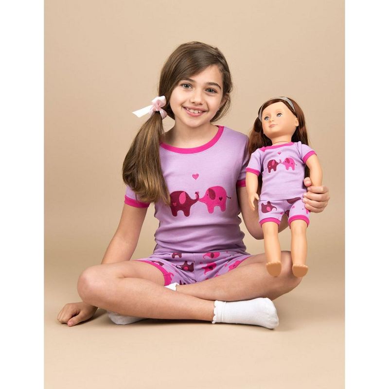 Leveret Girls and Doll Matching Short Pajamas, 2 of 6