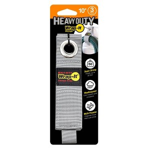 Wrap-It 3pk 10"x1.5" Heavy-Duty Storage Straps - 1 of 4