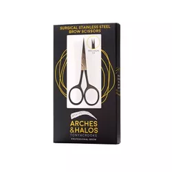 Arches & Halos Surgical Stainless Steel Brow Scissors - 1ct