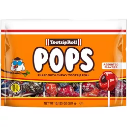 Tootsie Pops Assorted Flavor Lollipops Standup Bag – 10.125oz