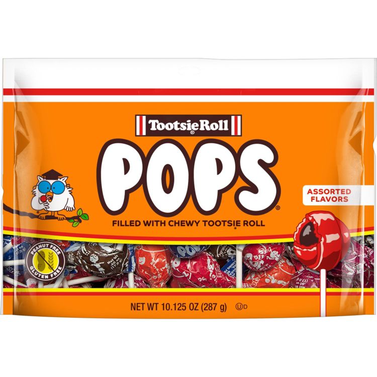 Tootsie Pops Candy Assorted Flavor Lollipops Standup Bag – 10.125oz, 1 of 5