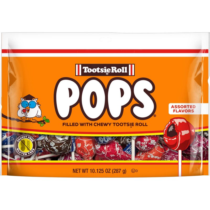 Tootsie Pops Candy Assorted Flavor Lollipops Standup Bag &#8211; 10.125oz, 1 of 8