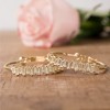 Pavilion Gift Company - Crystal Classic in Gold - 1.5" Austrian Crystal Hoop Earring - Earrings - 2 of 4