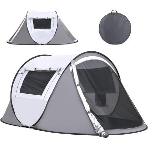 MaseiKar Camping Instant Pop Up Tent, 2 Person, Water Resistant Dome, Easy Setup for Camping Hiking and Outdoor, Portable with Carry Bag, 3 Season - 1 of 4
