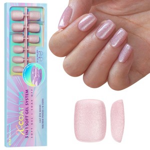 BTArtboxnails XCOATTIP® Press-On Nails - Cat Eye Collection - Extra Short Square Nails -150ct - 1 of 4