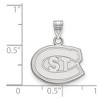 Black Bow Jewelry 14k White Gold St. Cloud State Huskies NCAA Small Pendant - 2 of 3
