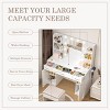 GlasFlength Vanity Tables Full Length Mirrors Vanity Set Integrated Organization Stylish Design For Room, White, 43.23"*15.67"*53.98" - 2 of 4
