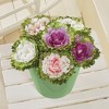 Collections Etc Artificial Cabbage Rose Floral Stems, Set of 6 NO SIZE Multicolored - 2 of 4