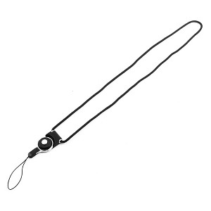 Unique Bargains Cell Phone Camera Mp3 Mp4 Detachable Neck Lanyard Band Strap Rope String Black - 1 of 3