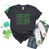 Simply Sage Market Women's Bold Green Lucky Stacked Short Sleeve Graphic Tee - 3 of 3