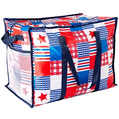 The Lakeside Collection Festive Jumbo Storage Bag - Americana