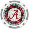 MasterPieces Casino Style 20 Piece 11.5 Gram Poker Chip Set NCAA Alabama Crimson Tide Silver Edition - 3 of 3
