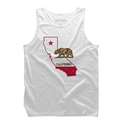 Design By Humans California State Pride Bear By Tank Top