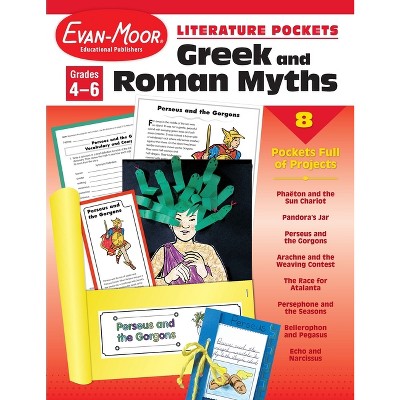 Literature Pockets: Greek & Roman Myths, Grade 4 - 6 Teacher Resource - by  Evan-Moor Educational Publishers (Paperback)