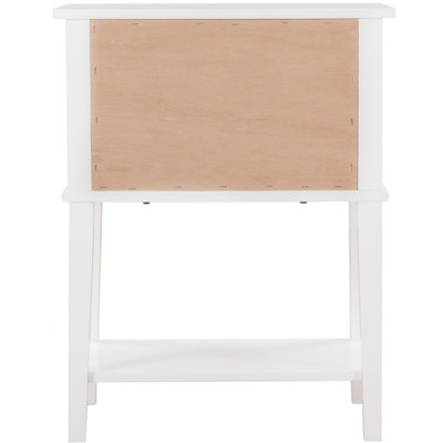 Newton Classic White 2-Drawer Nightstand in Solid & Manufactured Wood