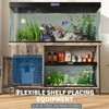 75 Gallon Aquarium Stand, Fish Tank Stand with Power Outlets & LED Light - Heavy Duty ReptileTank Stand With Storage Cabinet, Drawer & Shelf - Black - 4 of 4