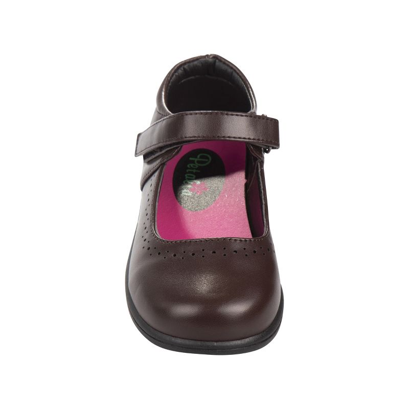 Petalia Girls' Tween Floral Faux leather School Shoes, 5 of 8