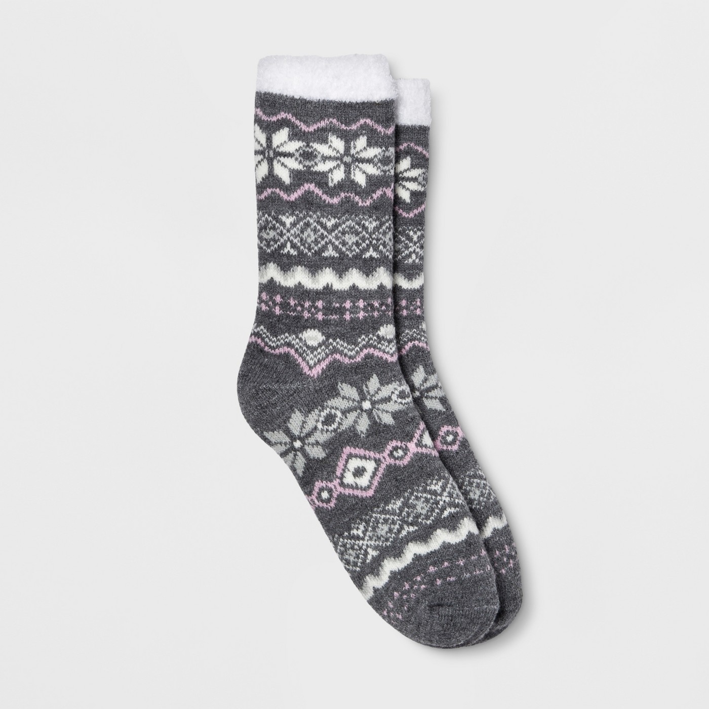 Women's Fair Isle Double Lined Cozy Crew Casual Socks - Gilligan & O'Malley