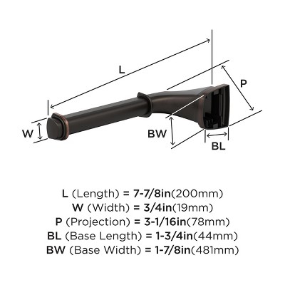 Oil-Rubbed Bronze Single Post Toilet Paper Holder